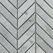 26784 Chevron Bianco Carrara 180